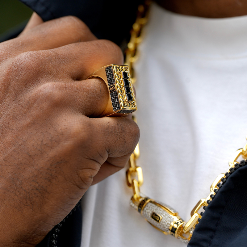 Anillo de Hombre - Monaco Chain NERO 4