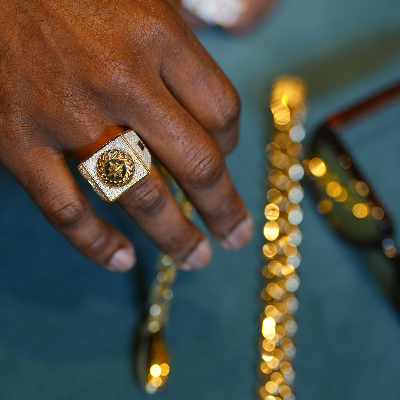 Anillo de Hombre - Monaco Chain NERO 6