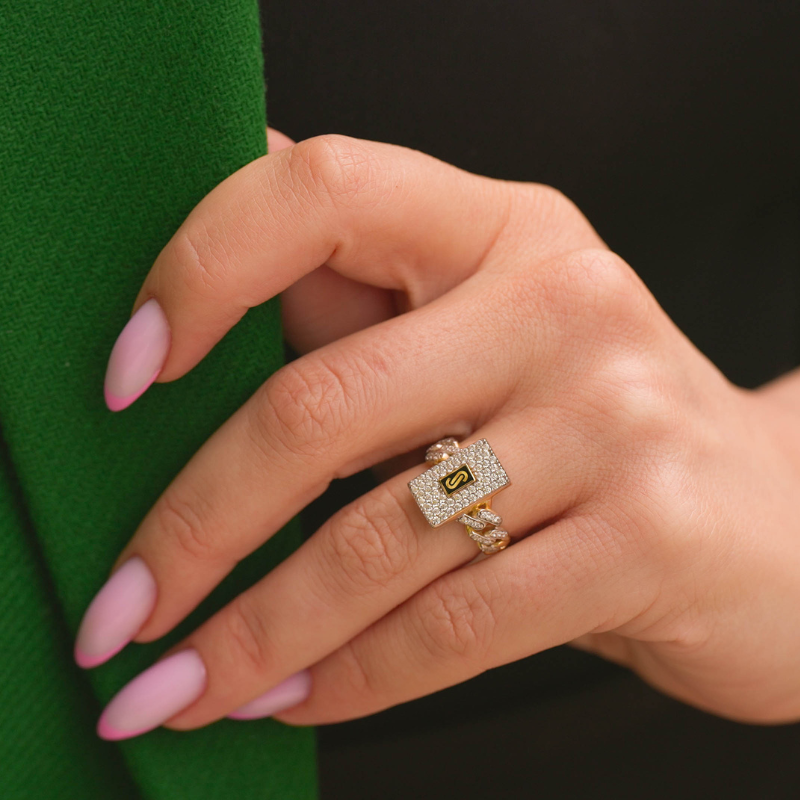 Women's Ring - Monaco Chain CLASSIC Full Pavé