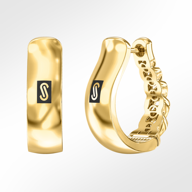 Aretes - Monaco Chain HOOP Plain