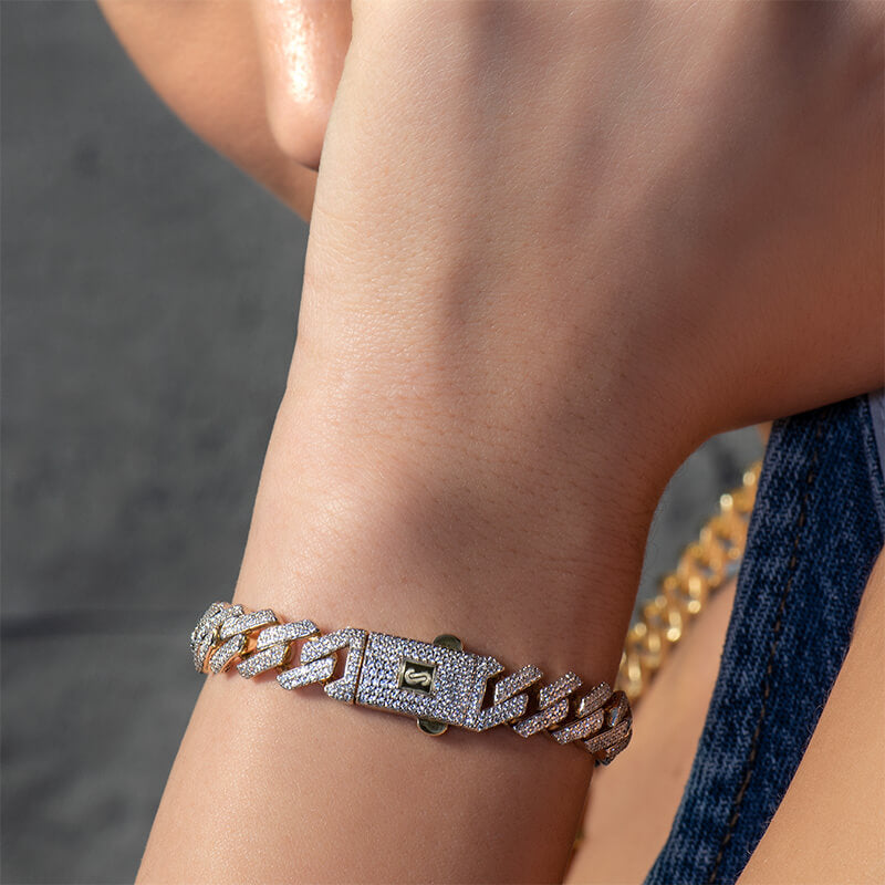 Women's Bracelet - Monaco Chain EDGE Full Pavé