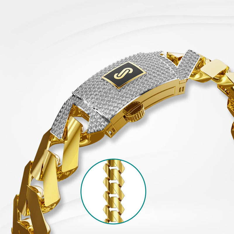 Women's Bracelet - Monaco Chain EDGE Pavé Lock