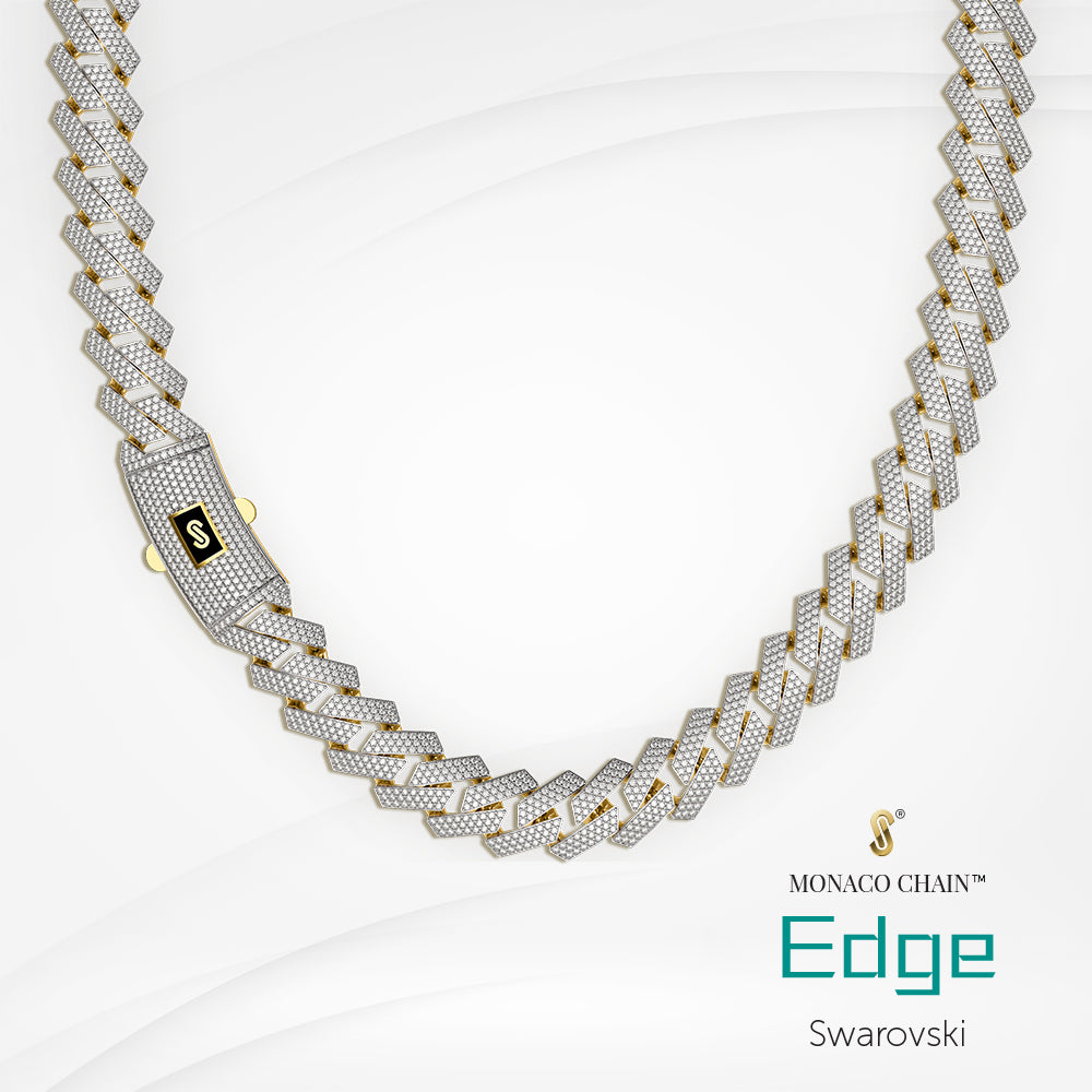 Women's Necklace/Choker - Monaco Chain Classic Plain 10K & 14K Yellow Gold Oro Monaco