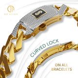 Women's Bracelet - Monaco Chain EDGE Pavé Lock