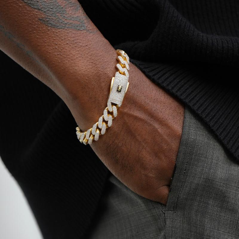 Men's Monaco Chain™ Classic Full Pavé Bracelets