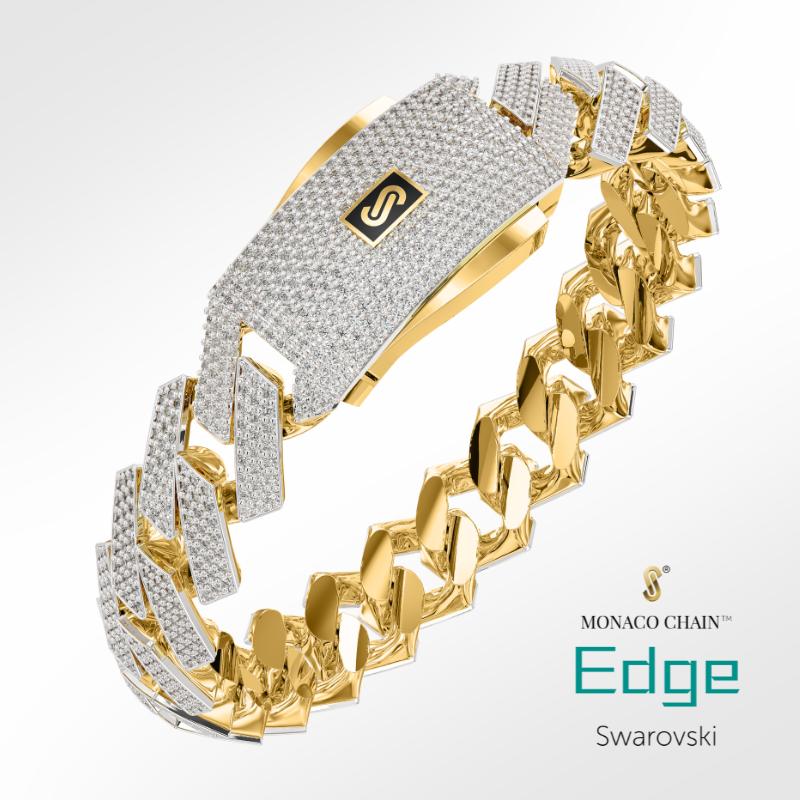 Monaco chain edge swarovski collection