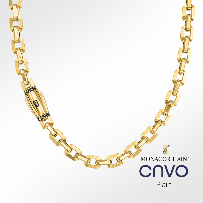 monaco chain cavo plain gold necklaces