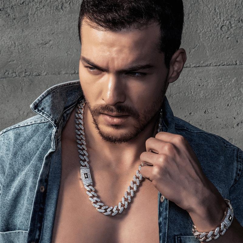 Monaco chain men's gold chain necklaces