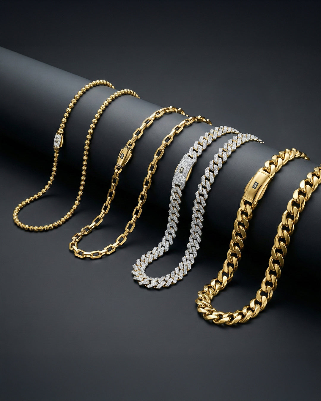 Collar de hombre -Monaco Chain EDGE Swarovski