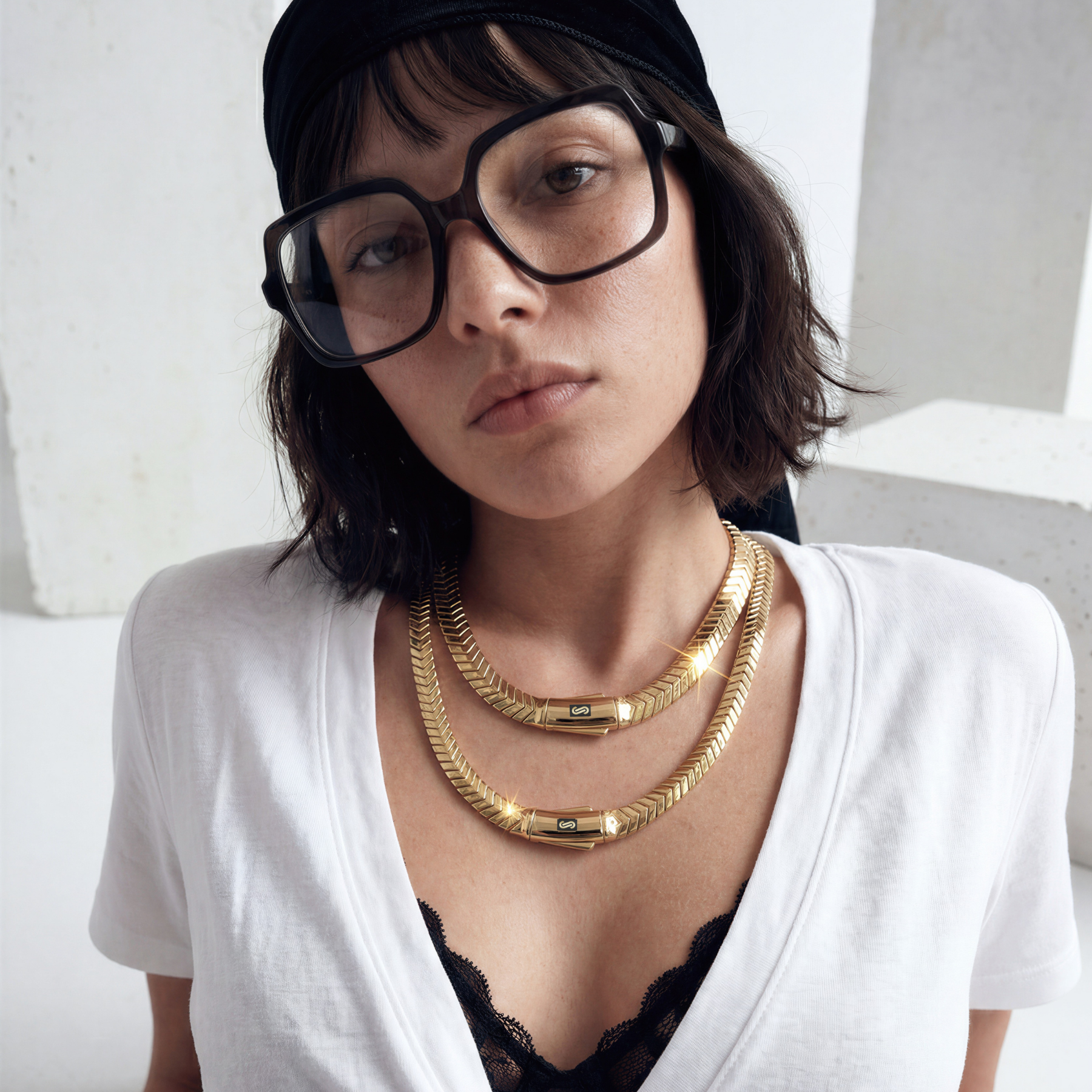 Women's Necklace/Choker - Monaco Chain MERM Plain