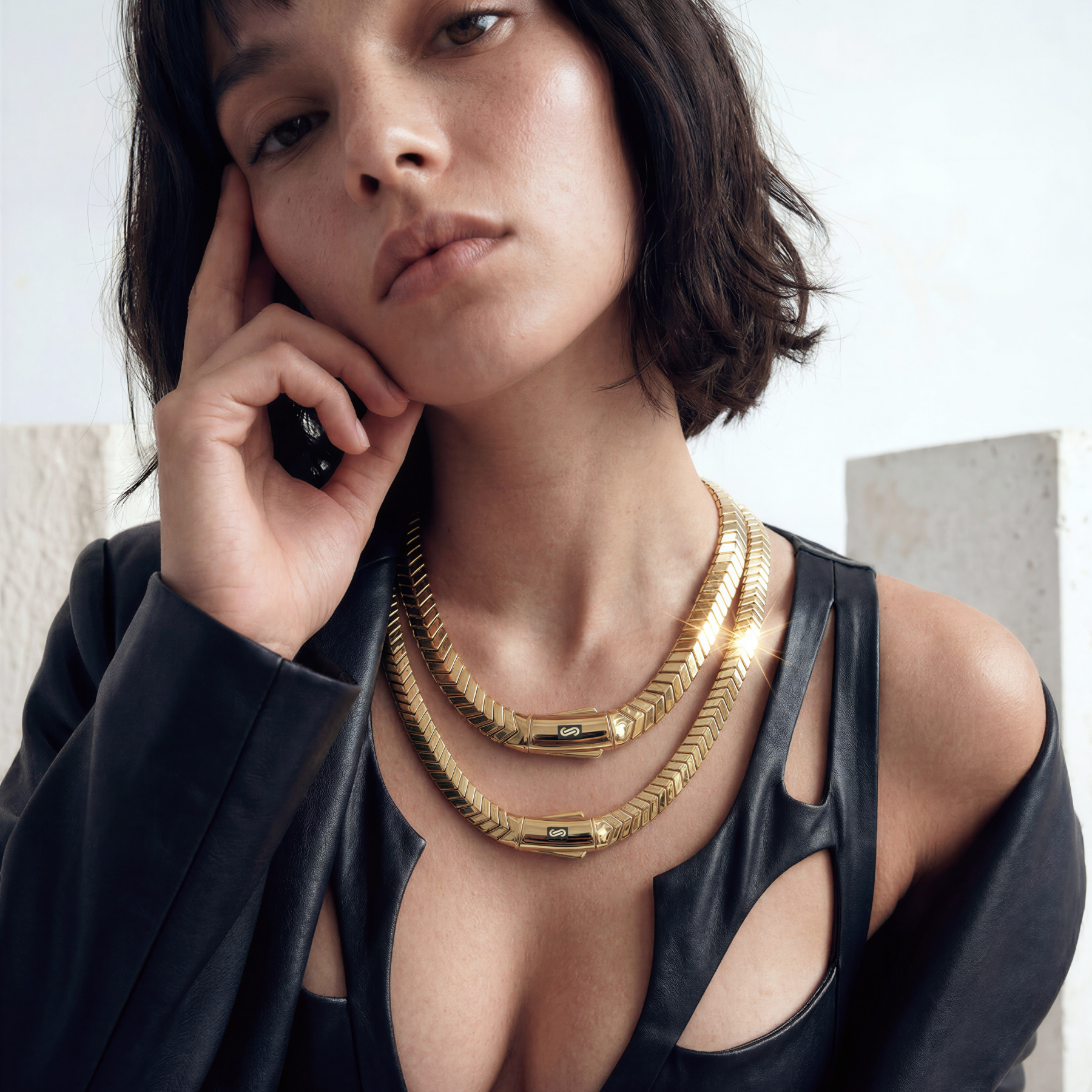 Women's Necklace/Choker - Monaco Chain MERM Plain