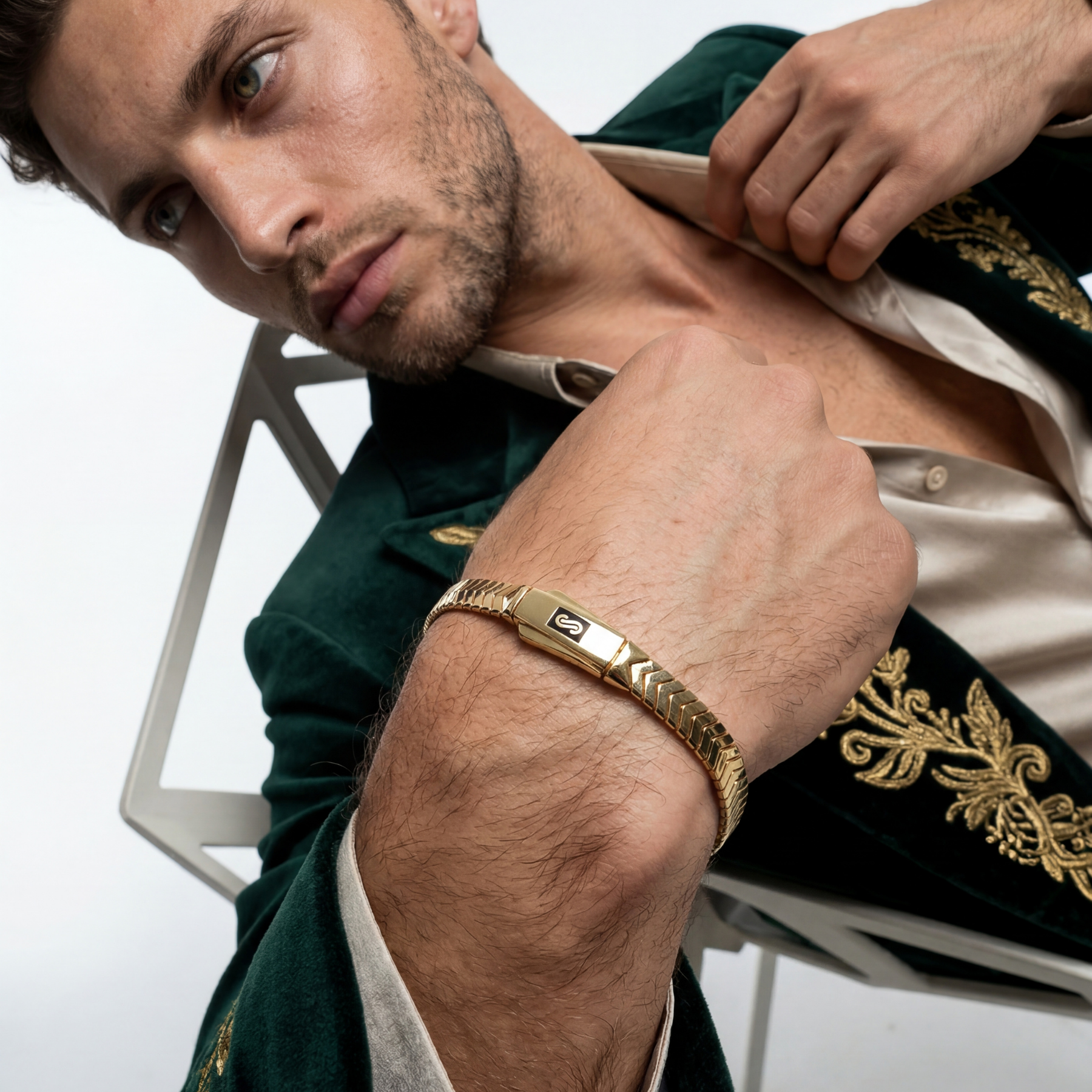 Men's Bracelet- Monaco Chain MERM Plain