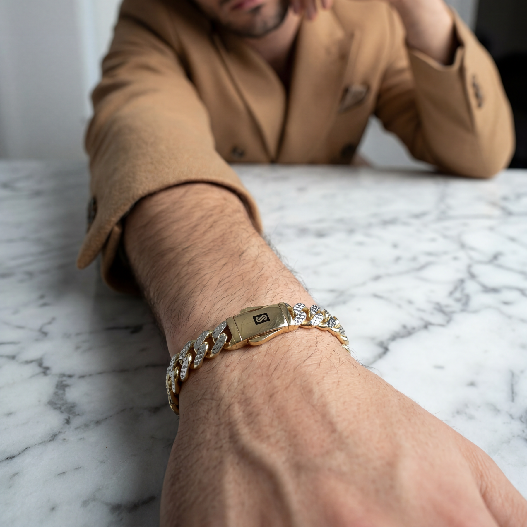 Men's Bracelet - Monaco Chain CLASSIC Diamond Cut