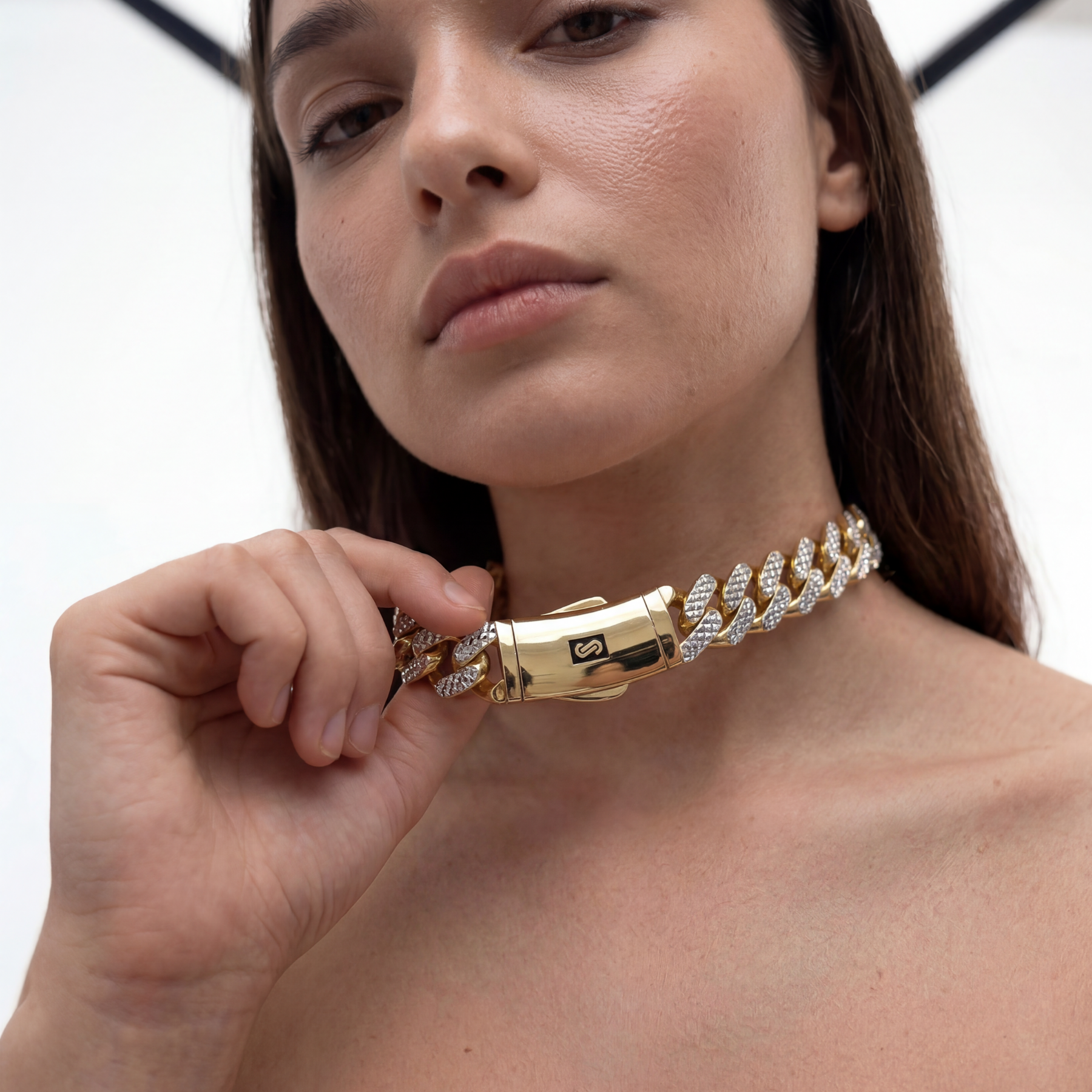 Collar/Gargantilla De Mujer -Monaco Chain CLASSIC Diamond Cut