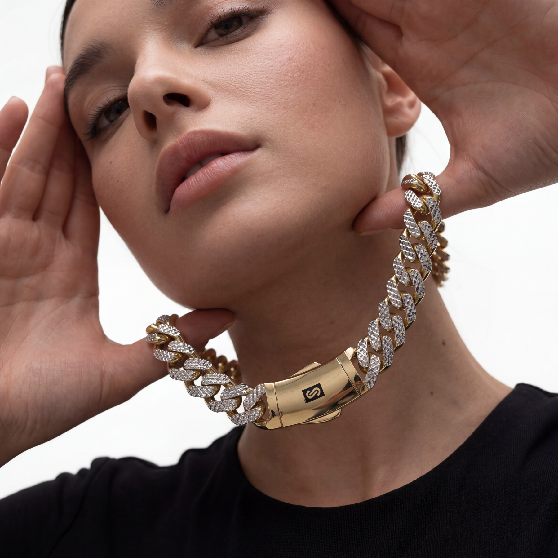 Collar/Gargantilla De Mujer -Monaco Chain CLASSIC Diamond Cut