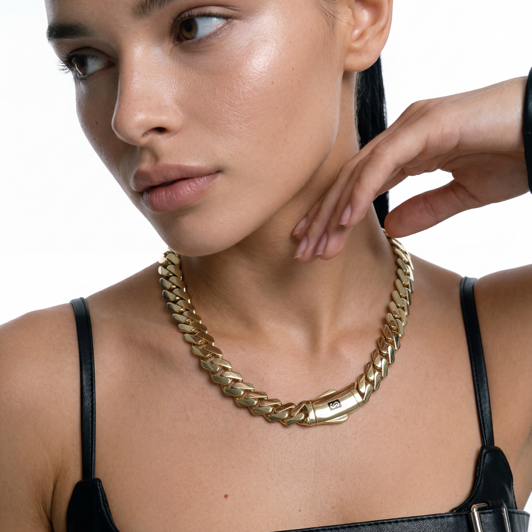 Women's Necklace/Choker - Monaco Chain EDGE Plain