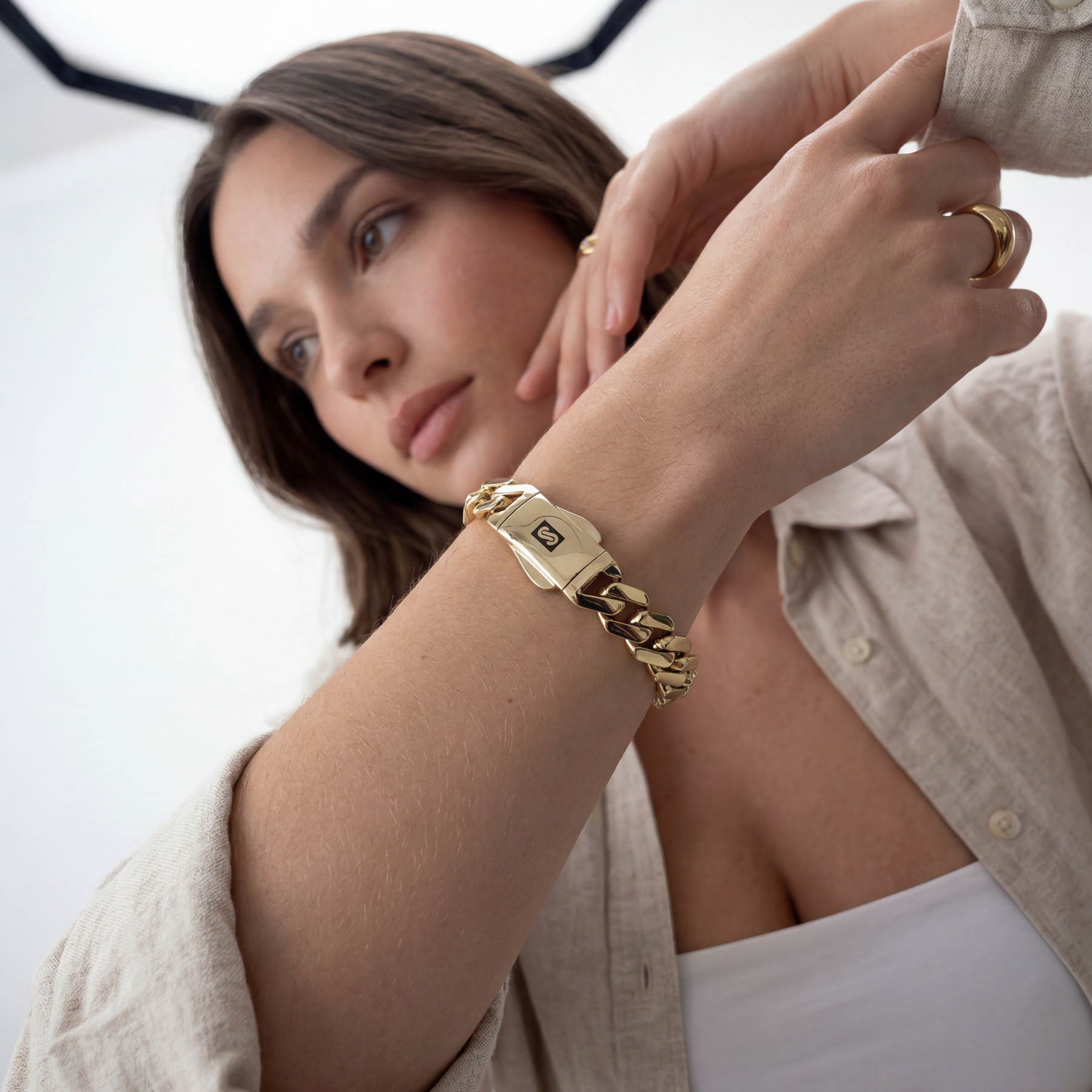 Women's Bracelet - Monaco Chain EDGE Plain