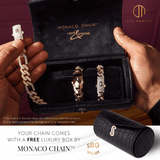 Collar de hombre - Monaco Chain CLASSIC Pavé Lock