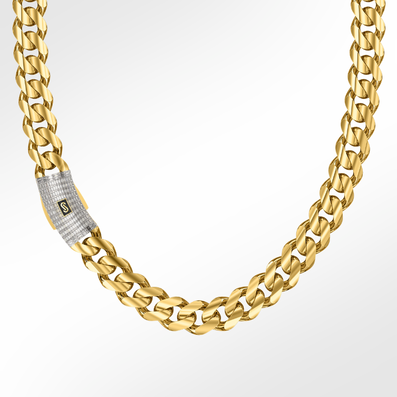 Collar/Gargantilla De Mujer - Monaco Chain CLASSIC Baguette Lock