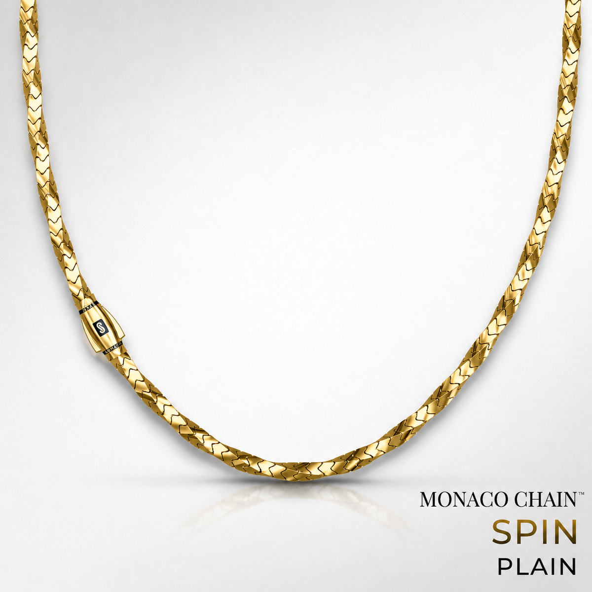 Men's Necklace - Monaco Chain SPIN Plain