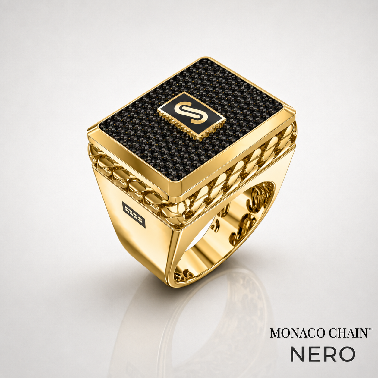 Men's Ring - Monaco Chain NERO 1