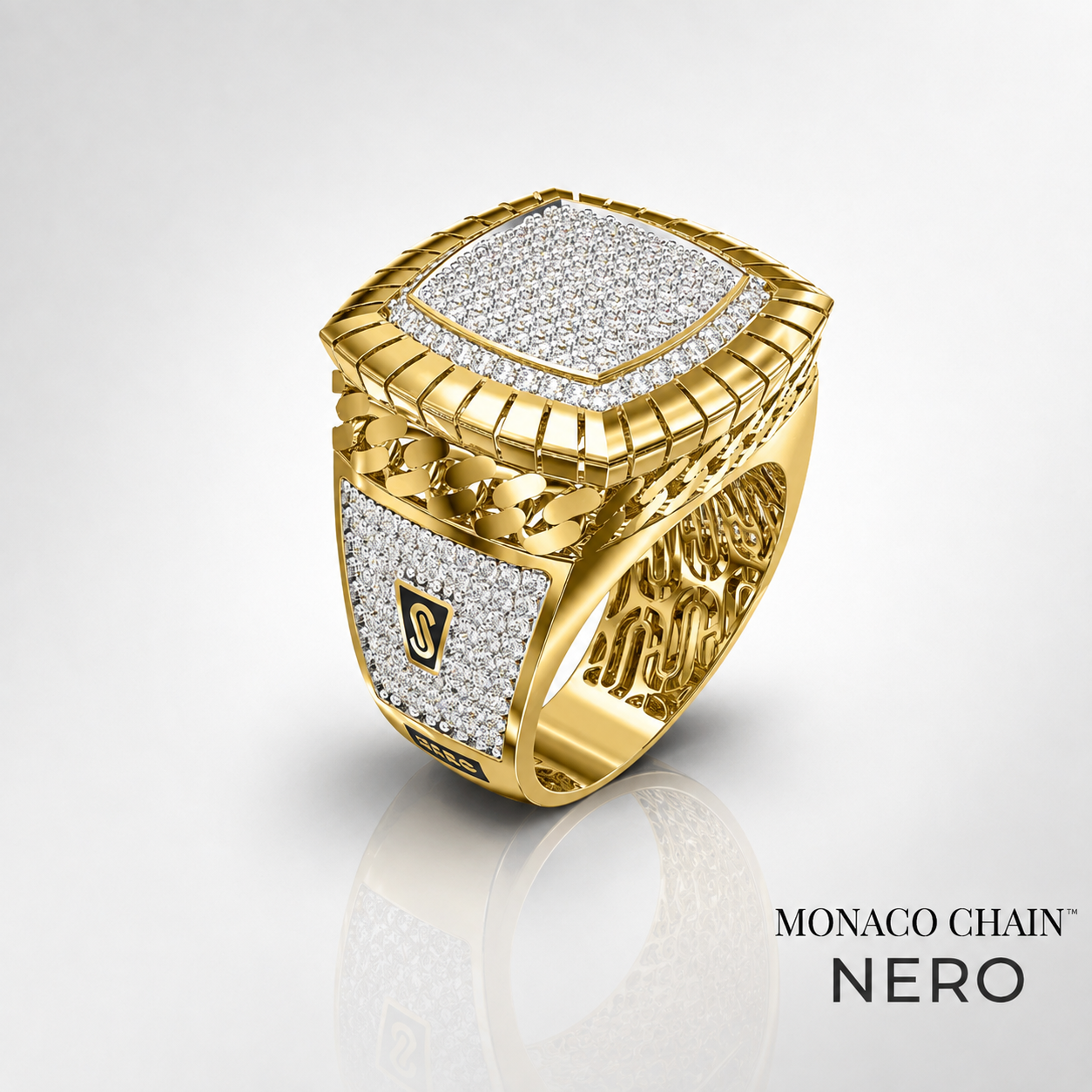 Men's Ring - Monaco Chain NERO 9