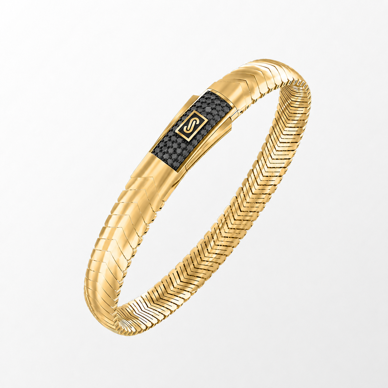 Women's Bracelet- Monaco Chain MERM Pavé Lock