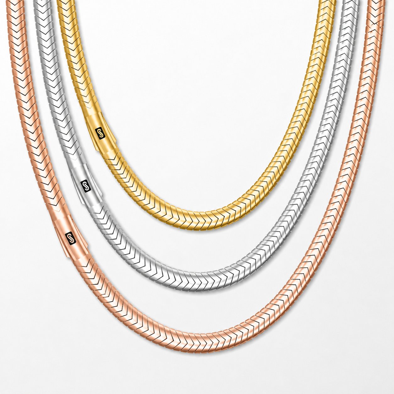 Men's Necklace - Monaco Chain MERM Plain