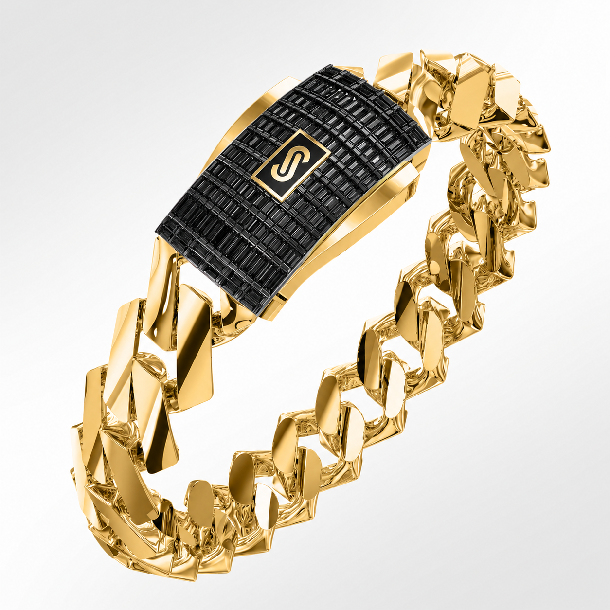 Women's Bracelet - Monaco Chain EDGE Baguette Lock