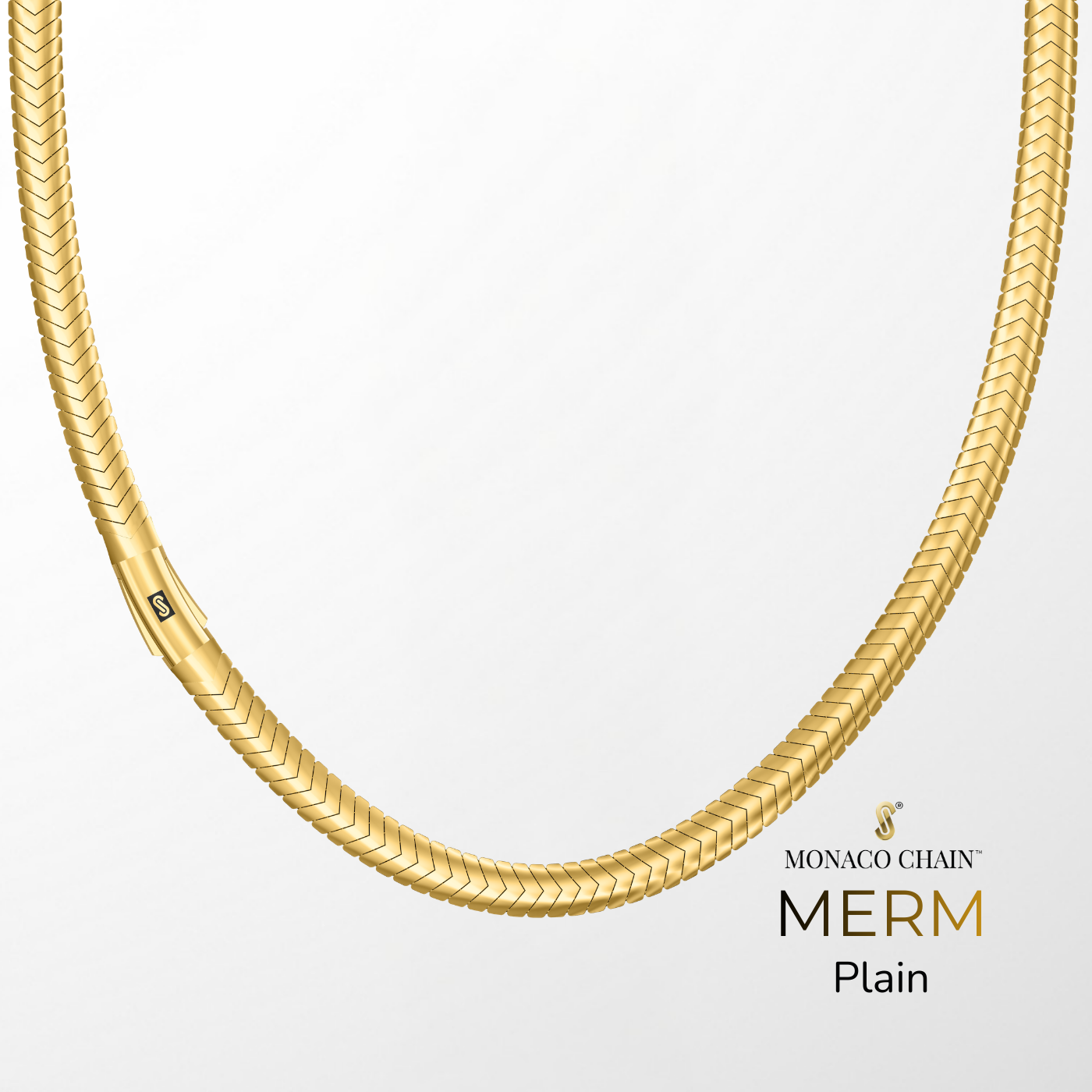 Men's Necklace - Monaco Chain MERM Plain