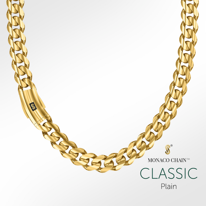 Men's Necklace - Monaco Chain CLASSIC Plain | Oro Monaco