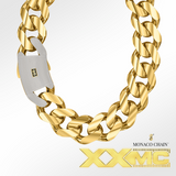 Men's Necklace - Monaco Chain CLASSIC Pavé Lock - 50mm (XXMC)