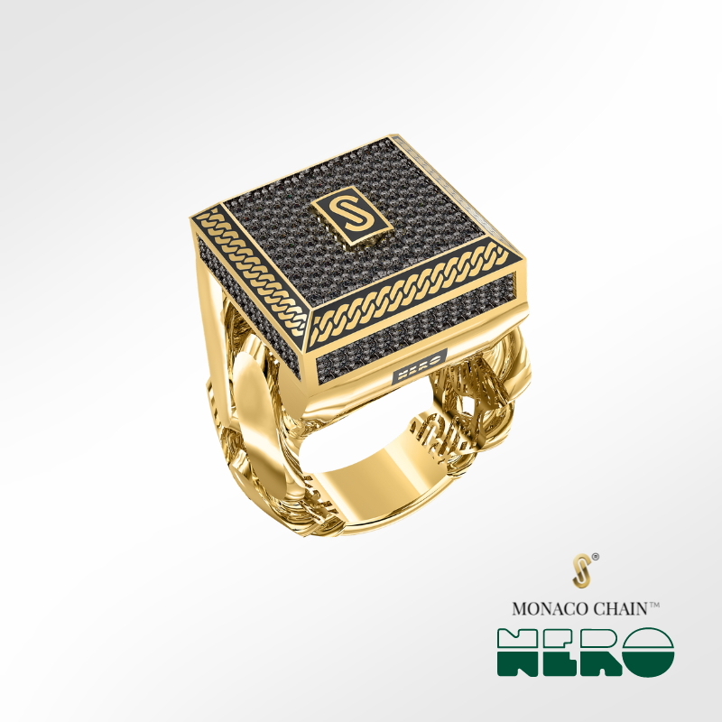 Men's Ring - Monaco Chain NERO 2