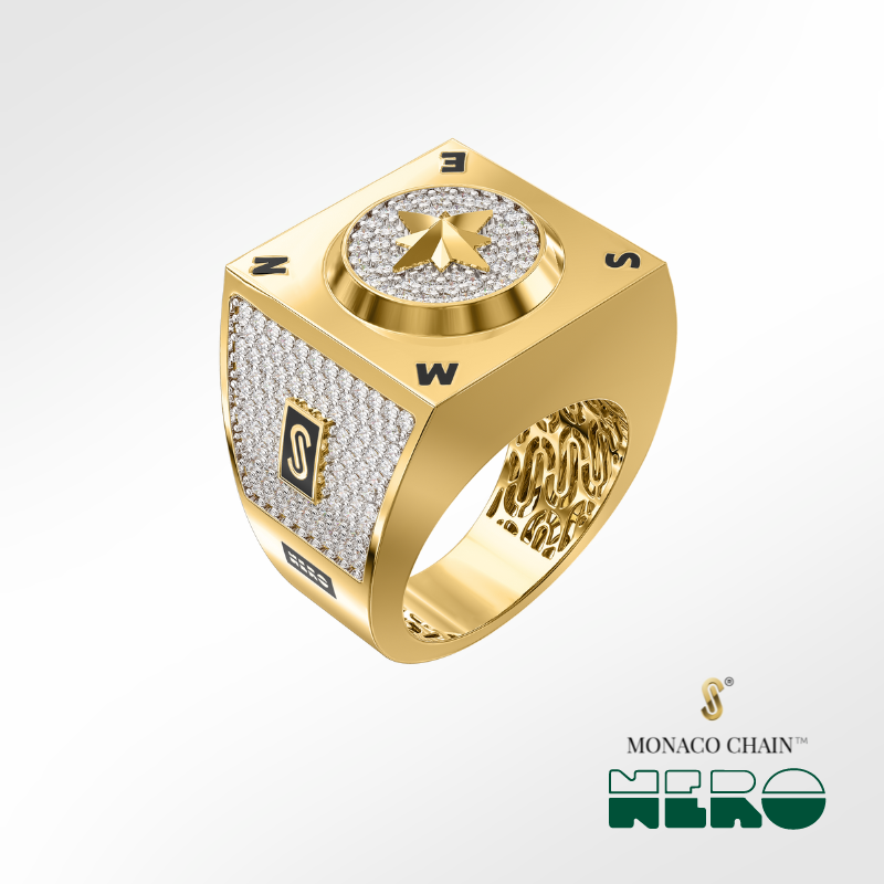 Men's Ring - Monaco Chain NERO 3