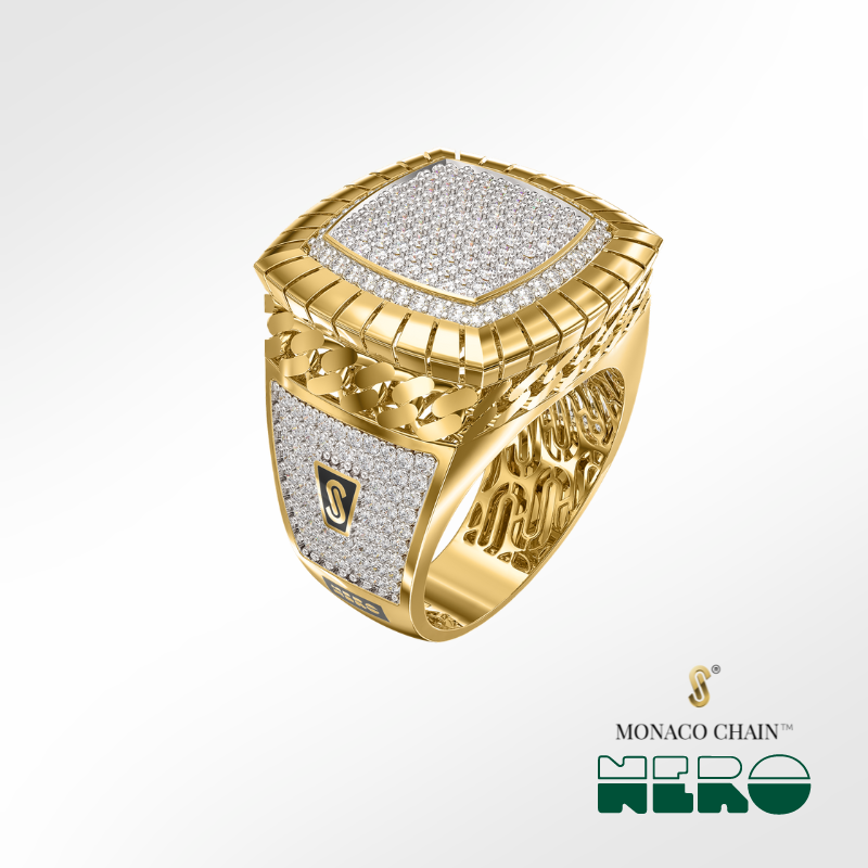 Men's Ring - Monaco Chain NERO 9