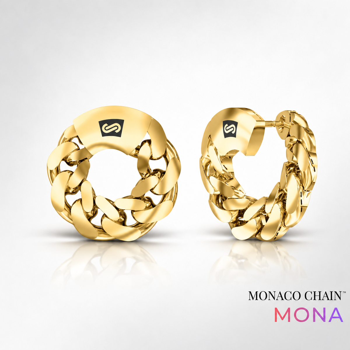 Women's Earrings - Monaco Chain MONA Plain