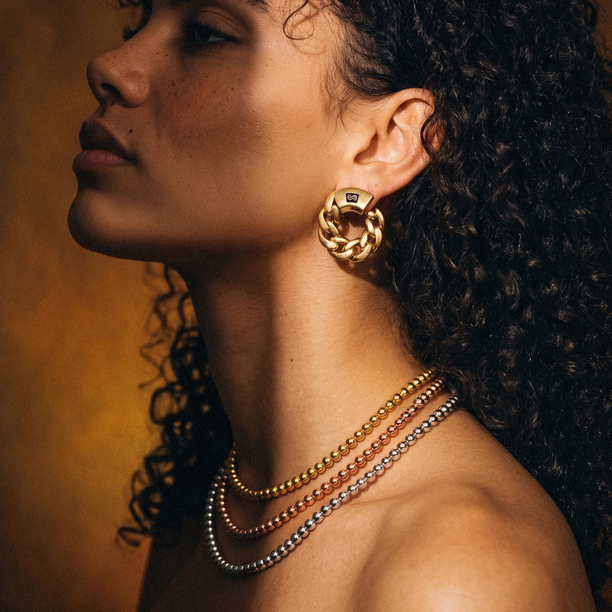 Women's Earrings - Monaco Chain MONA Plain