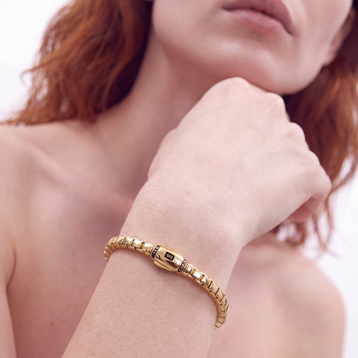 Women's Bracelet - Monaco Chain CUBE Plain