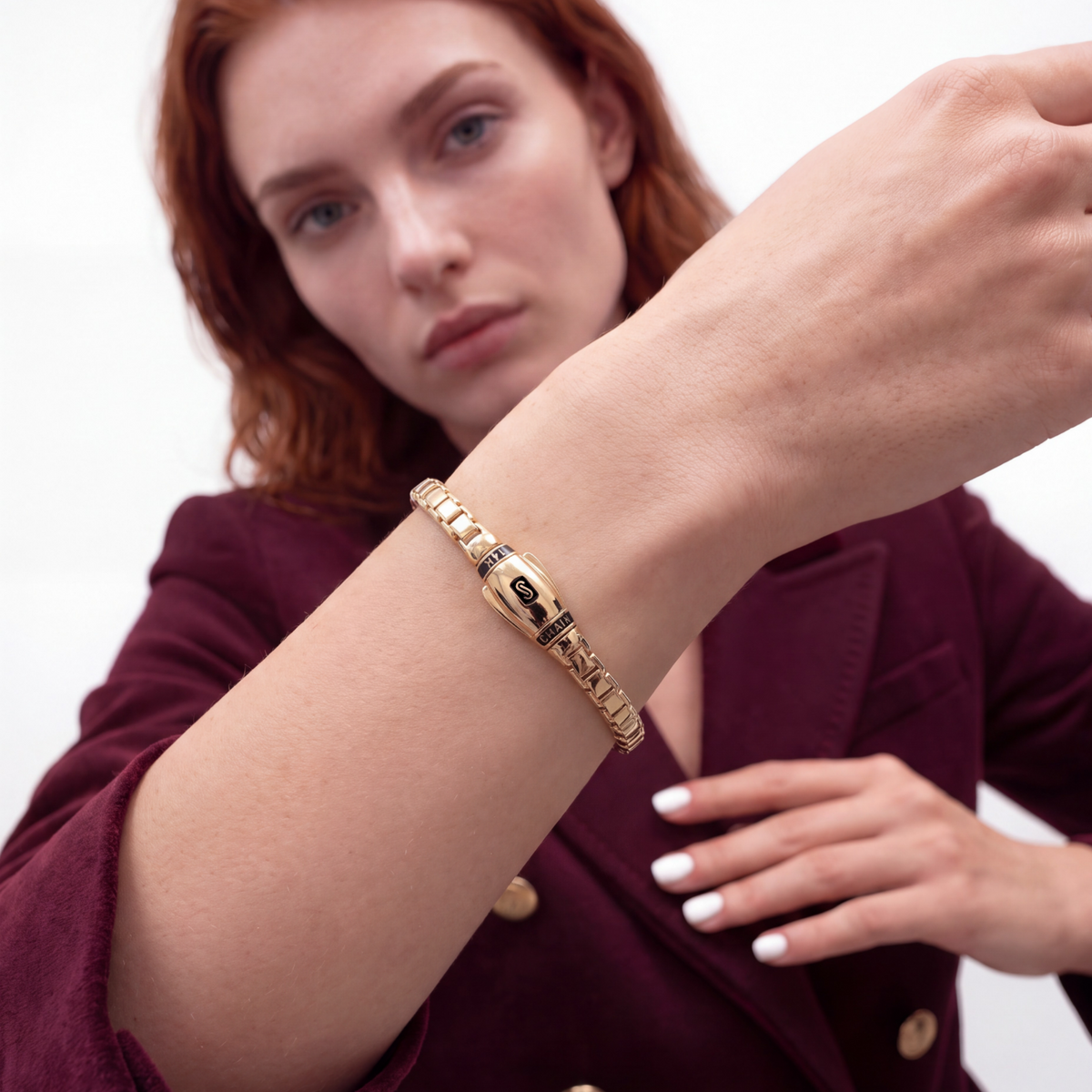 Women's Bracelet - Monaco Chain CUBE Plain
