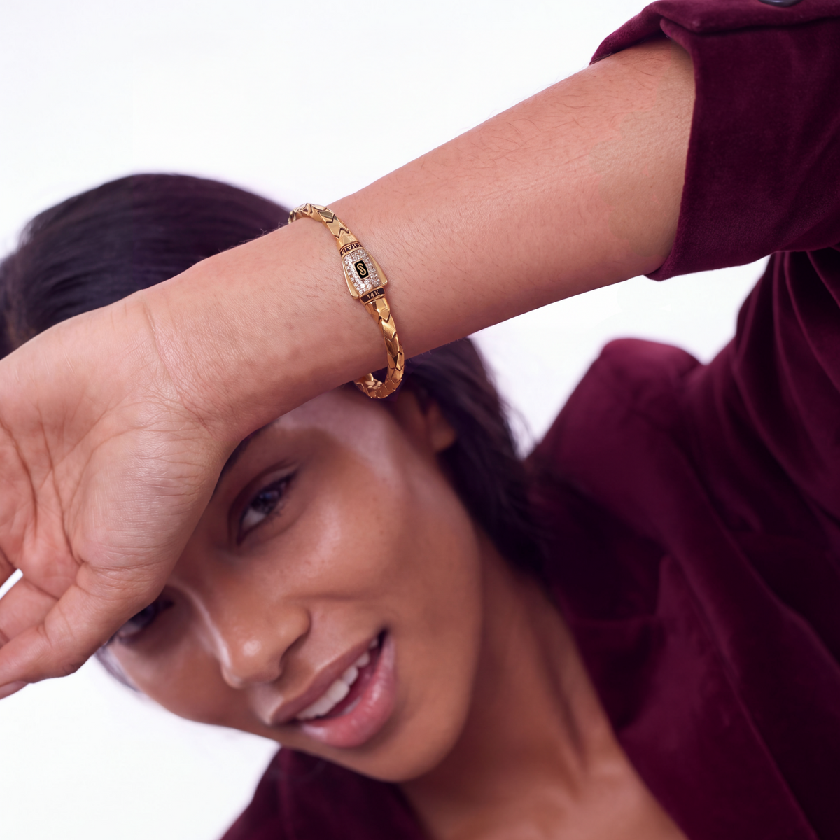 Women's Bracelet - Monaco Chain SPIN Pavé Lock