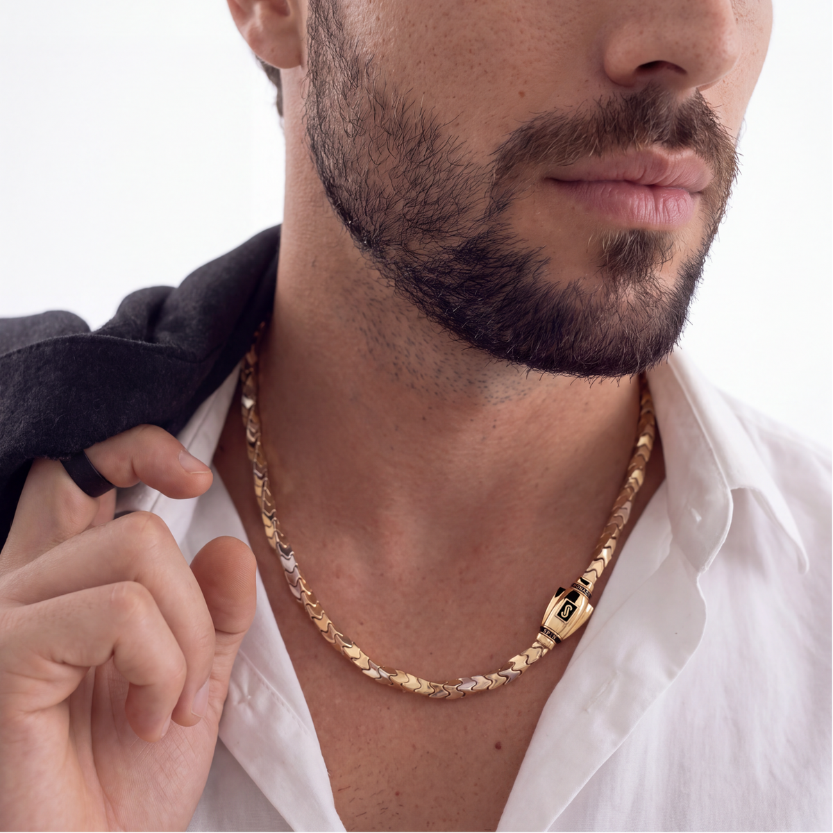 Men's Necklace - Monaco Chain SPIN Plain