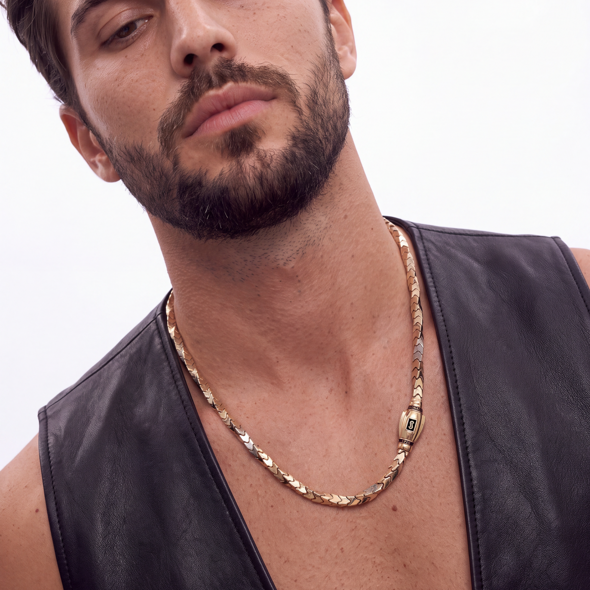 Men's Necklace - Monaco Chain SPIN Plain