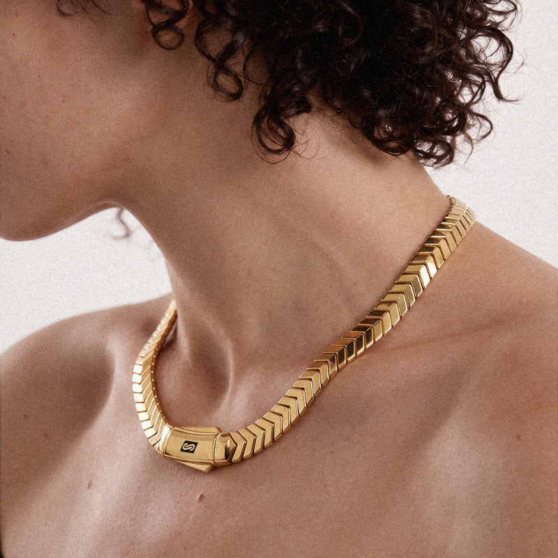 Women's Necklace/Choker - Monaco Chain MERM Plain