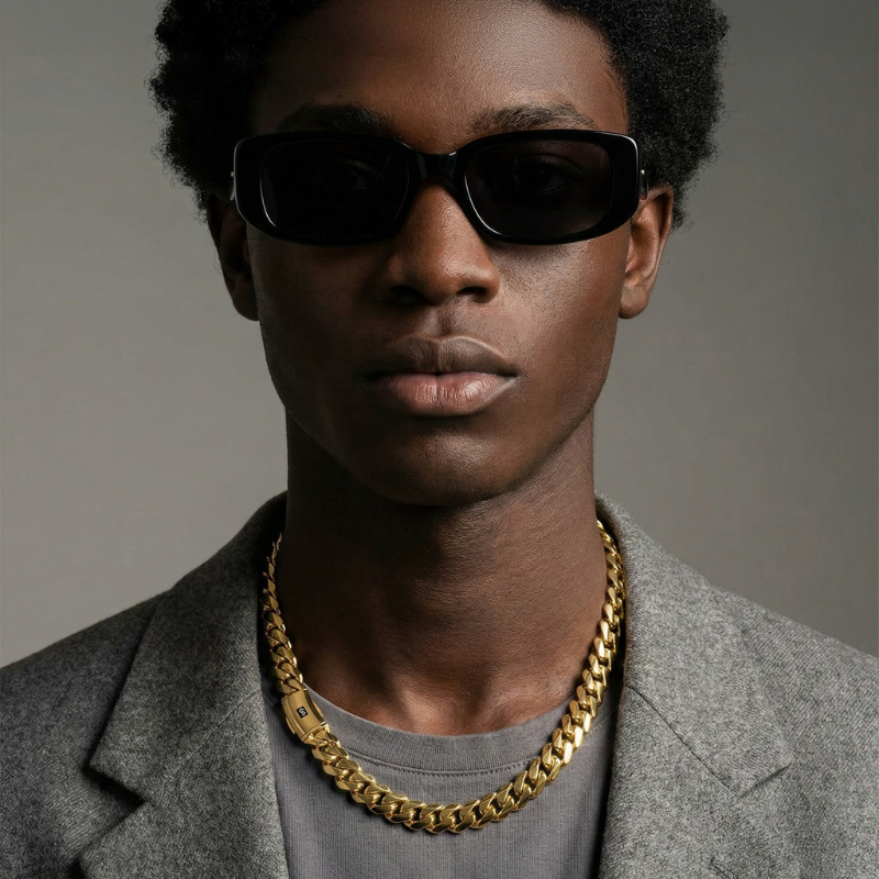 Men's Necklace - Monaco Chain CLASSIC Plain