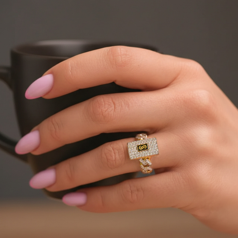 Women's Ring - Monaco Chain CLASSIC Full Pavé