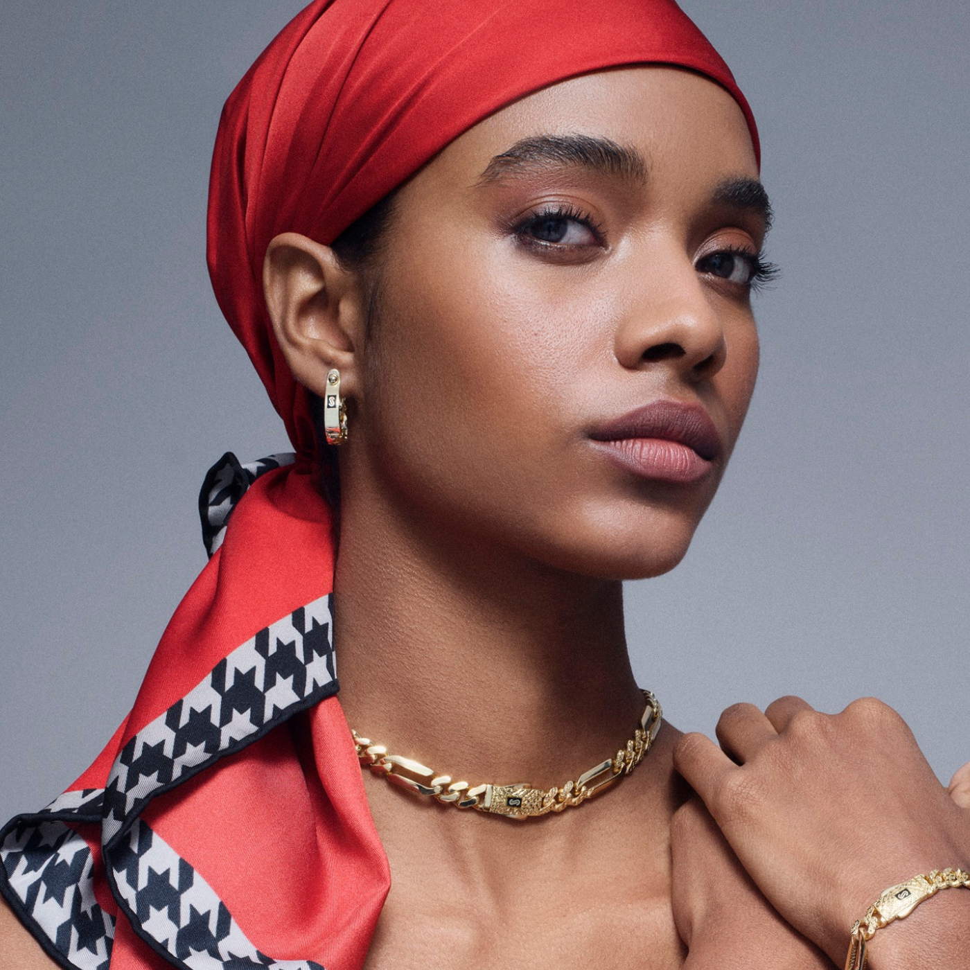 Women's Necklace/Choker - Monaco Chain FIGARO Alternate Flex