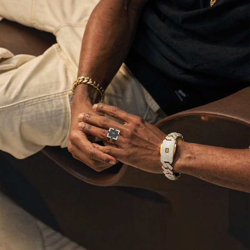 Men's Ring - Monaco Chain NERO 7