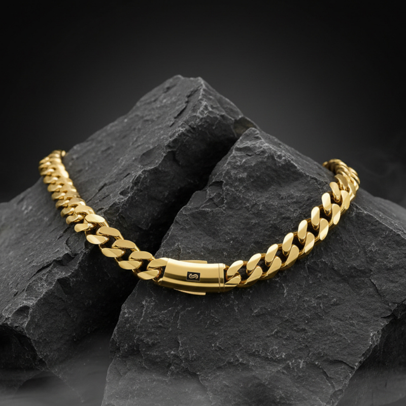 Men's Necklace - Monaco Chain CLASSIC Plain