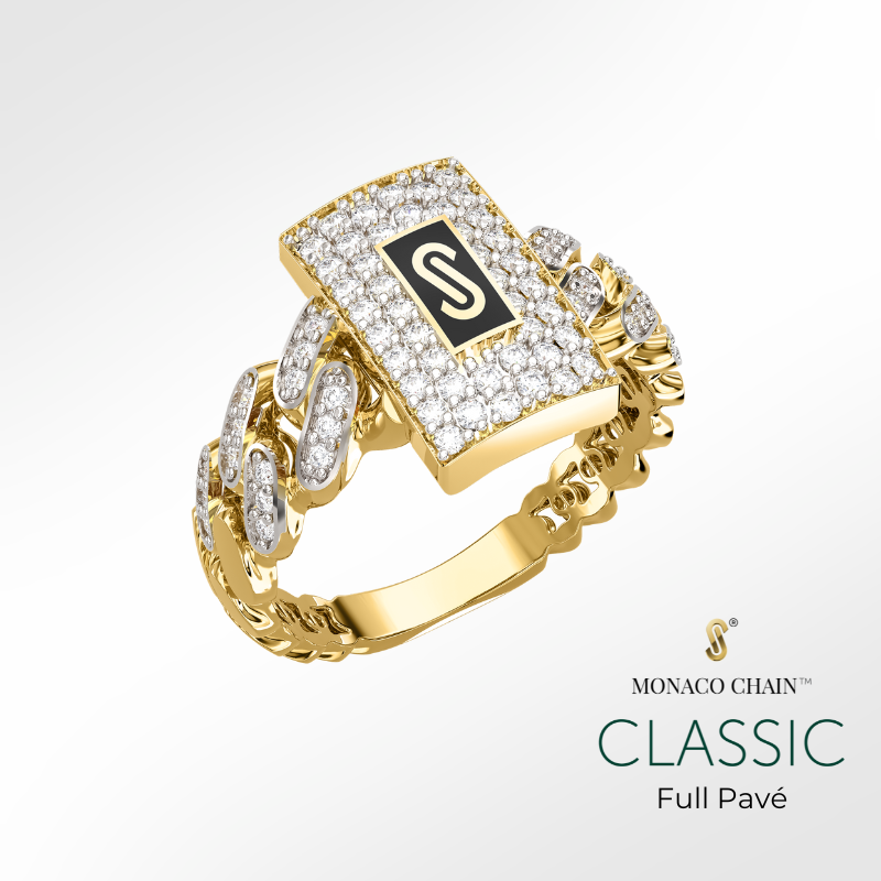 Women's Ring - Monaco Chain CLASSIC Full Pavé