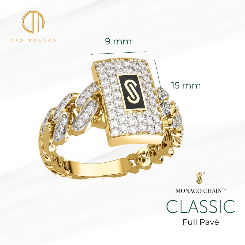 Women's Ring - Monaco Chain CLASSIC Full Pavé